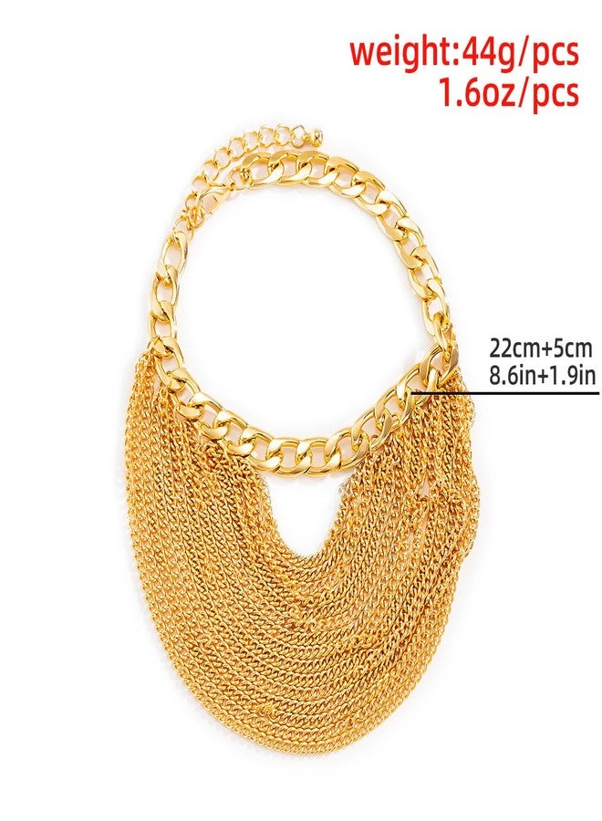 eartif High Heels Anklet Boot Chains for Women Layered Tassel Ankle Chains Gold Punk Bar Nightclubs Party Foot Chains Shoes Chain (Gold) - Image 3